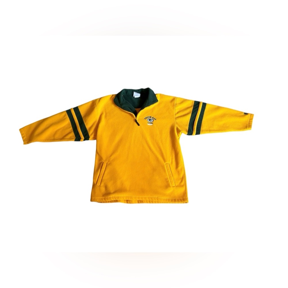 Vintage 1990s Green Bay Packers NFL Quarter Zip Fleece Sweatshirt